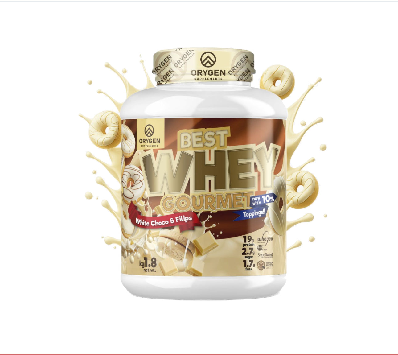 BEST WHEY GOURMET 1.8KG. ORYGEN