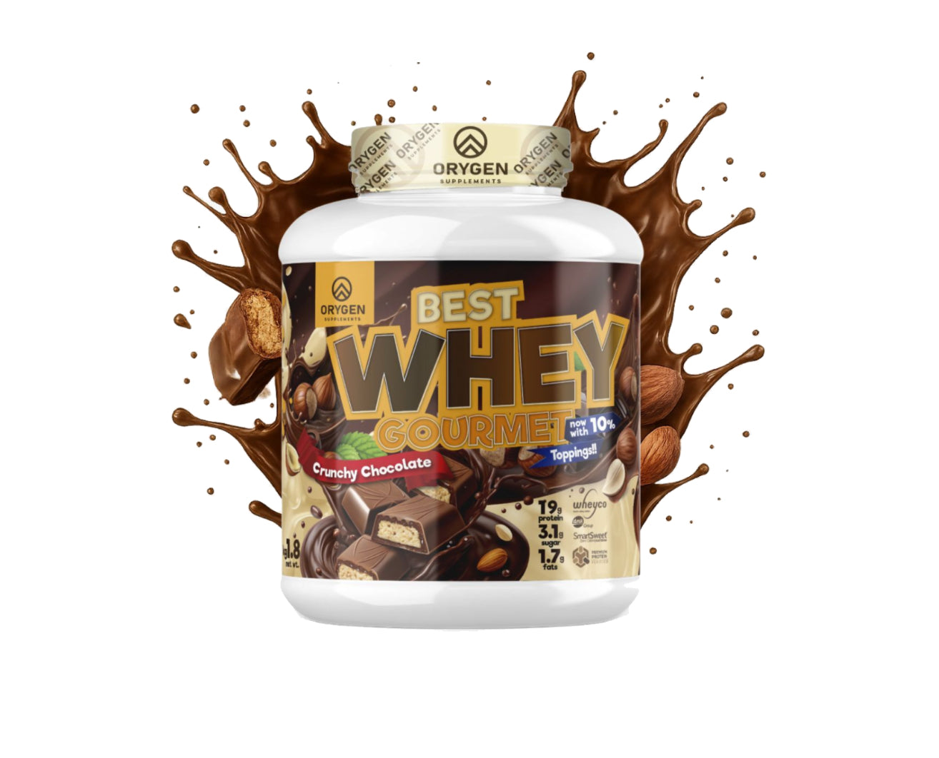 BEST WHEY GOURMET 1.8KG. ORYGEN