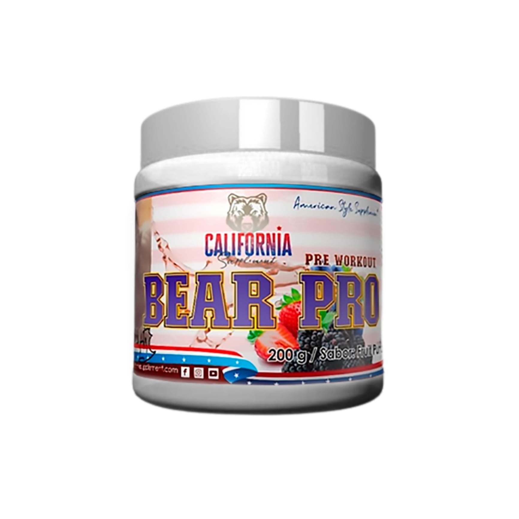 Pre Workout BEAR PRO California Supplement 200g