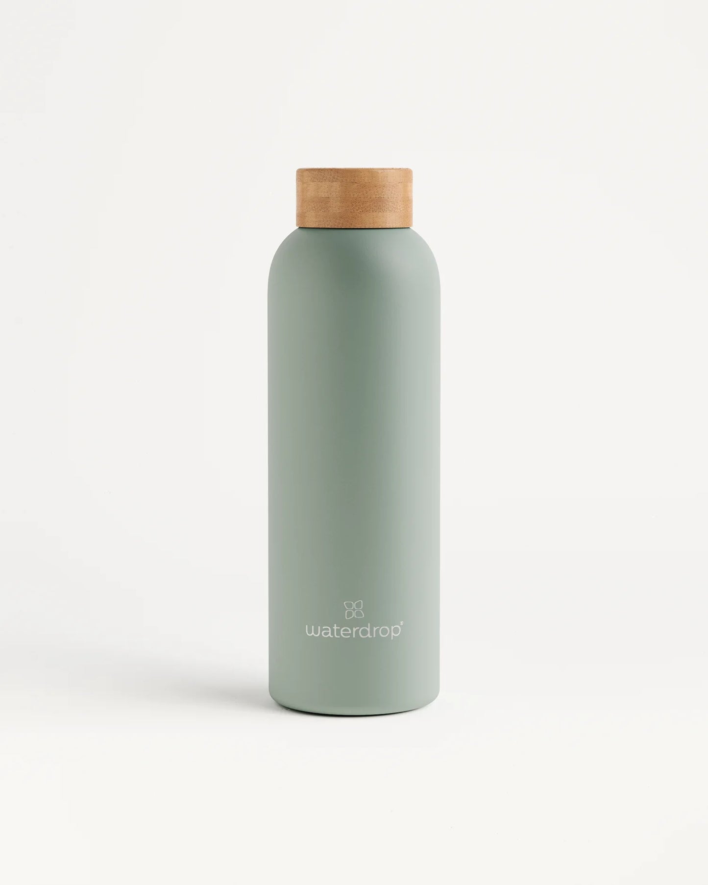 Botella Térmica de Acero Inoxidable 600 ml con Tapa de Bambú