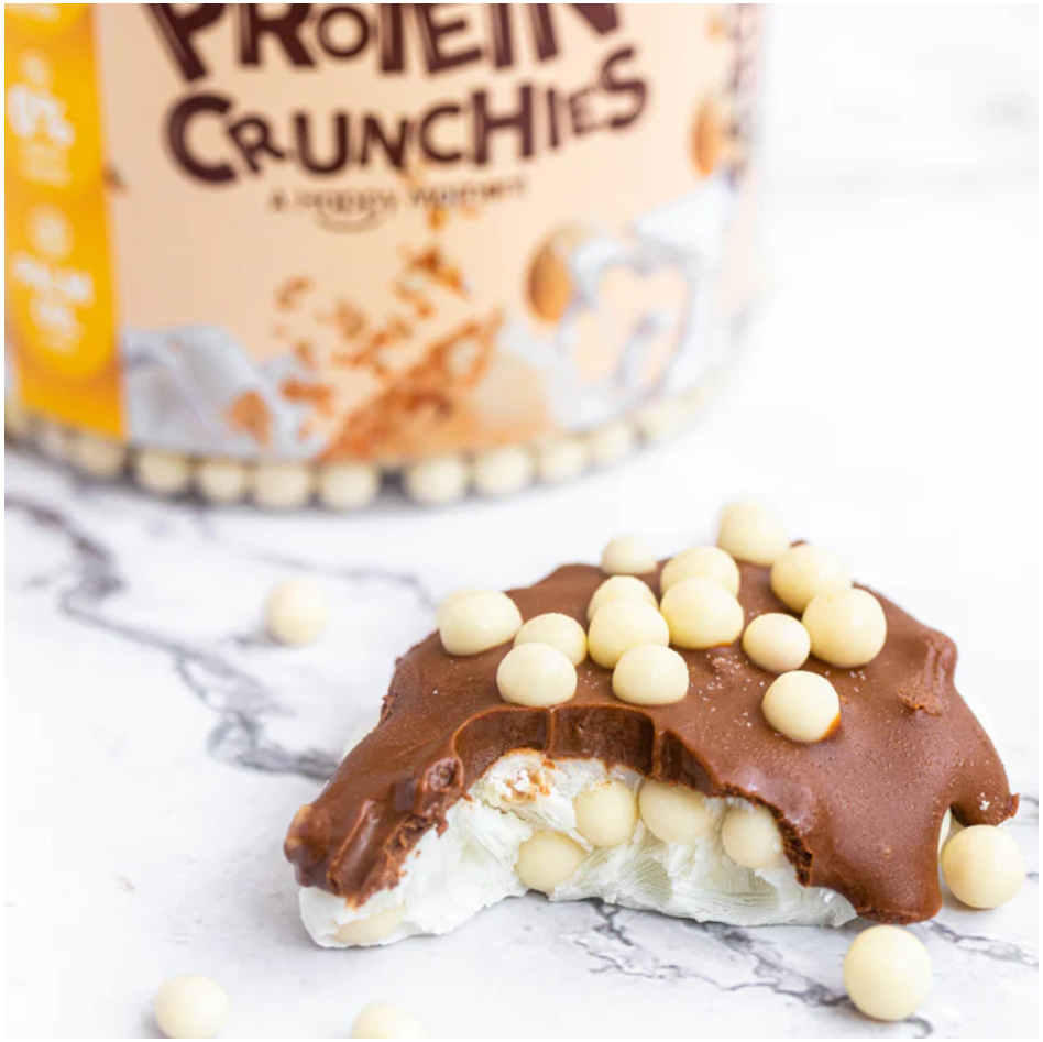 Bolitas Crunchies de Proteina sabor chocolate blanco