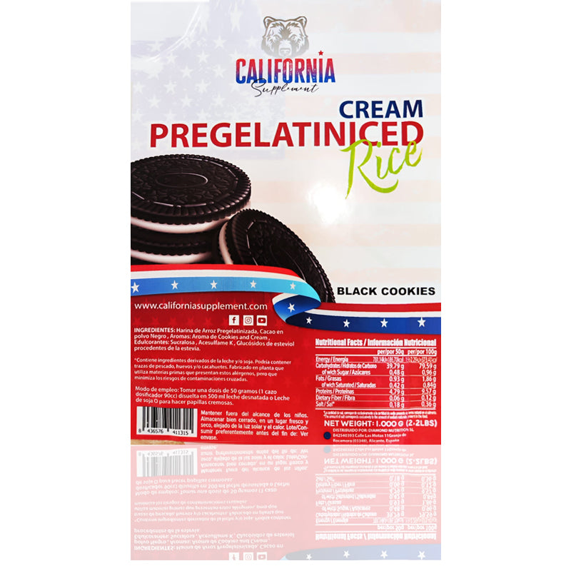 Crema d'Arròs Pregelatinitzada Califòrnia Supplement 1KG