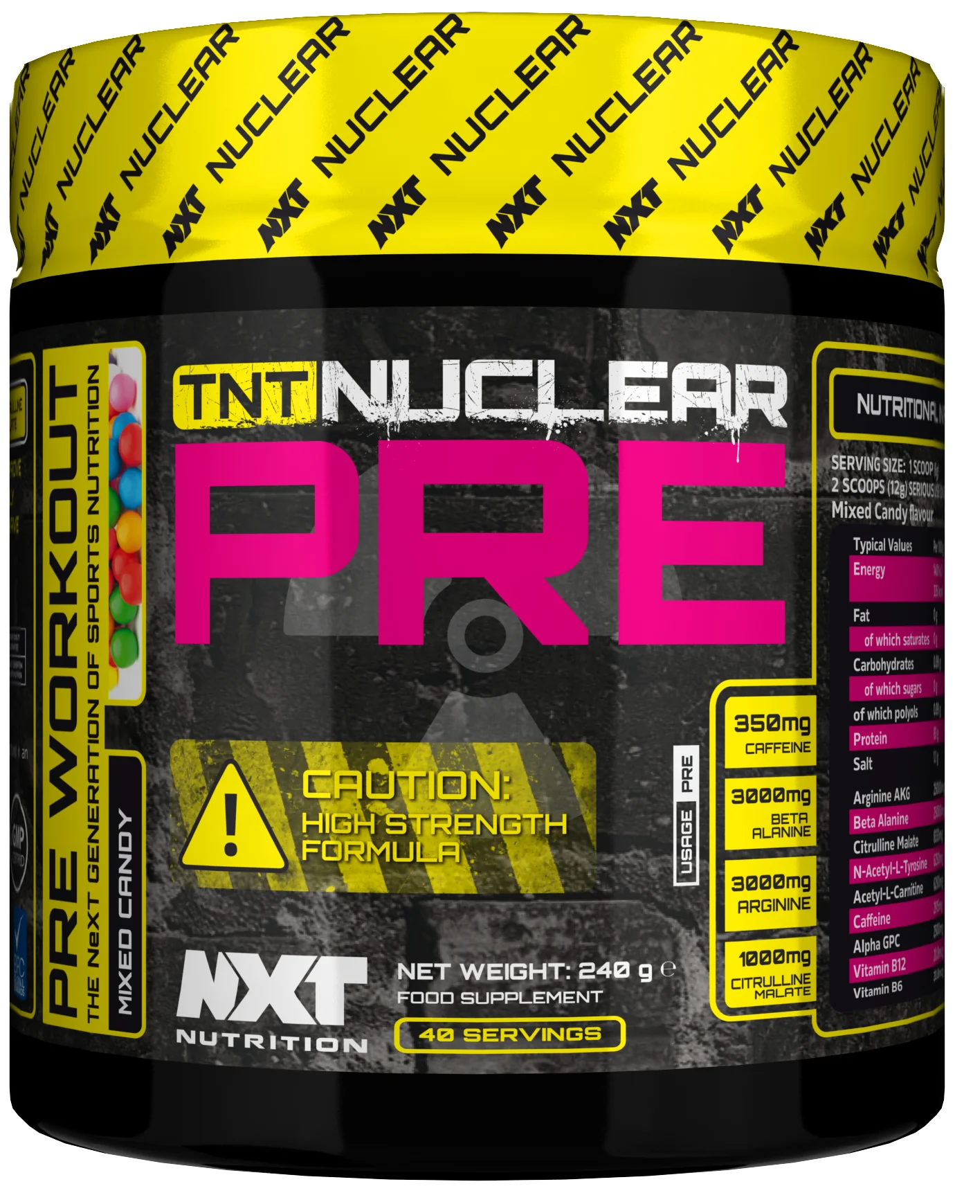 TNT NUCLEAR PRE 240G NXT NUTRITION