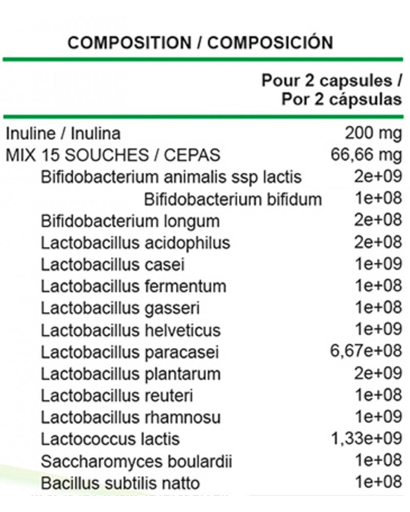 Probiotic Mixture 15 Strains DYNAMIX 60 caps